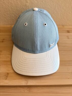 Melin White Cap California Luxury Hat • Light Blue & White Snapback